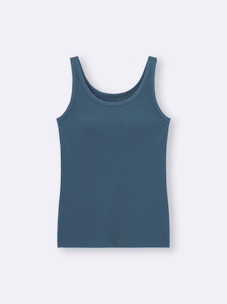 ブラフィールリブタンクトップ 【レディース】 【Tシャツ・スウェット】【GU公式/ジーユー】 【BLUE】 ブラフィールリブタンクトップ 【レディース】 【Tシャツ・スウェット】【GU公式/ジーユー】 【BLUE】