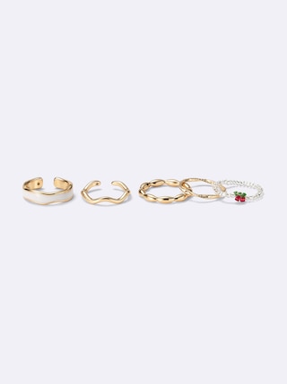 フルーツビーズリング5P 【レディース】 【グッズ】【GU公式/ジーユー】 【OFF WHITE】 フルーツビーズリング5P 【レディース】 【グッズ】【GU公式/ジーユー】 【OFF WHITE】