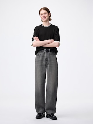 バギージーンズ+EC(丈長め80.0cm) 【メンズ】 【パンツ】【GU公式/ジーユー】 【GRAY】 バギージーンズ+EC(丈長め80.0cm) 【メンズ】 【パンツ】【GU公式/ジーユー】 【GRAY】