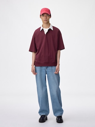 バギージーンズ+EC(丈長め80.0cm) 【メンズ】 【パンツ】【GU公式/ジーユー】 【BLUE】 バギージーンズ+EC(丈長め80.0cm) 【メンズ】 【パンツ】【GU公式/ジーユー】 【BLUE】