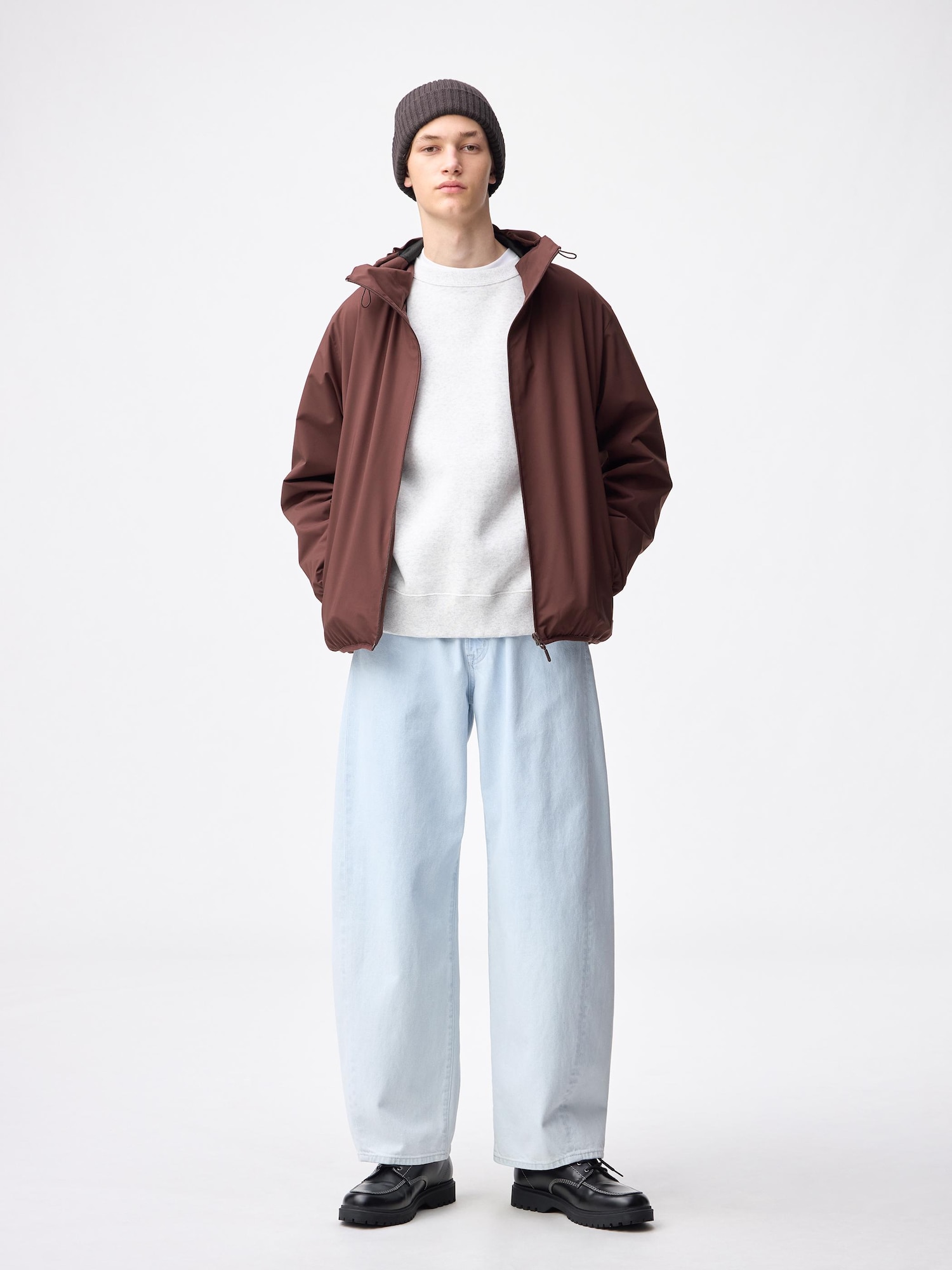 ふおう GU公式 | バレルレッグジーンズ+EC(丈長め80.0cm)