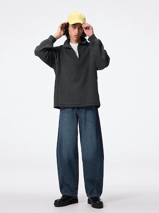 バレルレッグジーンズ+EC(丈長め80.0cm) 【メンズ】 【パンツ】【GU公式/ジーユー】 【BLUE】 バレルレッグジーンズ+EC(丈長め80.0cm) 【メンズ】 【パンツ】【GU公式/ジーユー】 【BLUE】