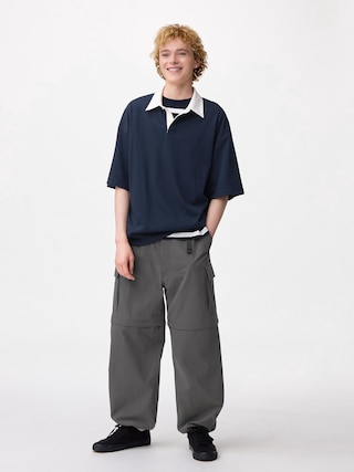 コンバーチブルワイドカーゴパンツ 【メンズ】 【パンツ】【GU公式/ジーユー】 【GRAY】 コンバーチブルワイドカーゴパンツ 【メンズ】 【パンツ】【GU公式/ジーユー】 【GRAY】