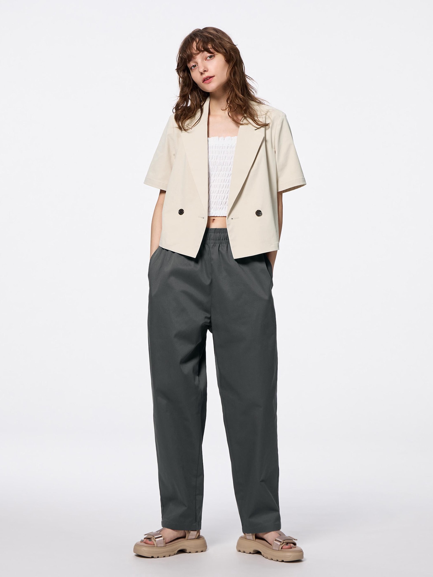 GU公式 | シェフパンツ(丈標準67.0～71.0cm)