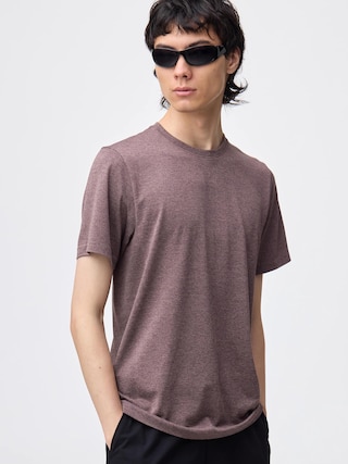 サイドシームレスクルーネックT GA 【メンズ】 【Tシャツ・スウェット】【GU公式/ジーユー】 【PURPLE】 サイドシームレスクルーネックT GA 【メンズ】 【Tシャツ・スウェット】【GU公式/ジーユー】 【PURPLE】