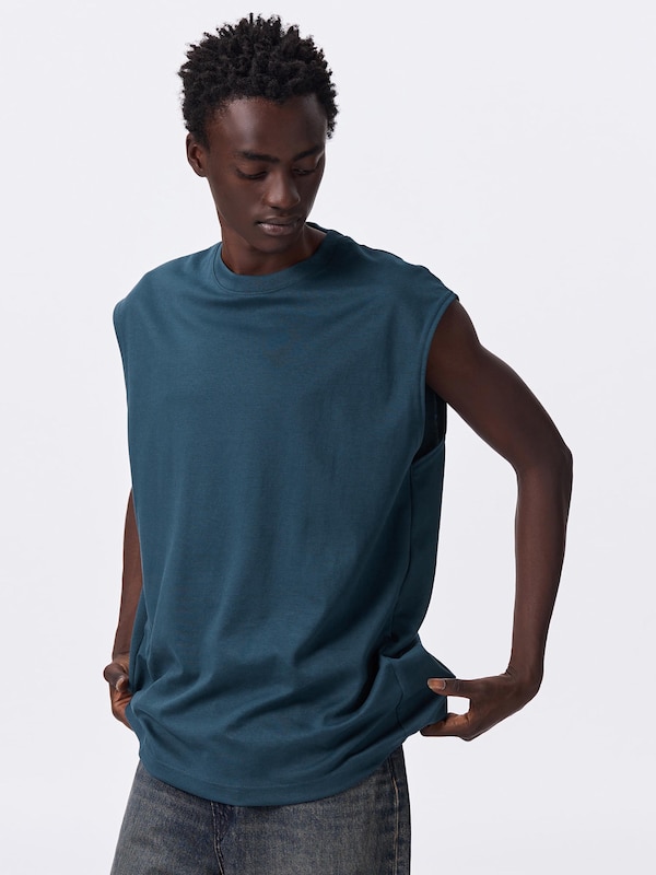 ドライポンチスリーブレスT