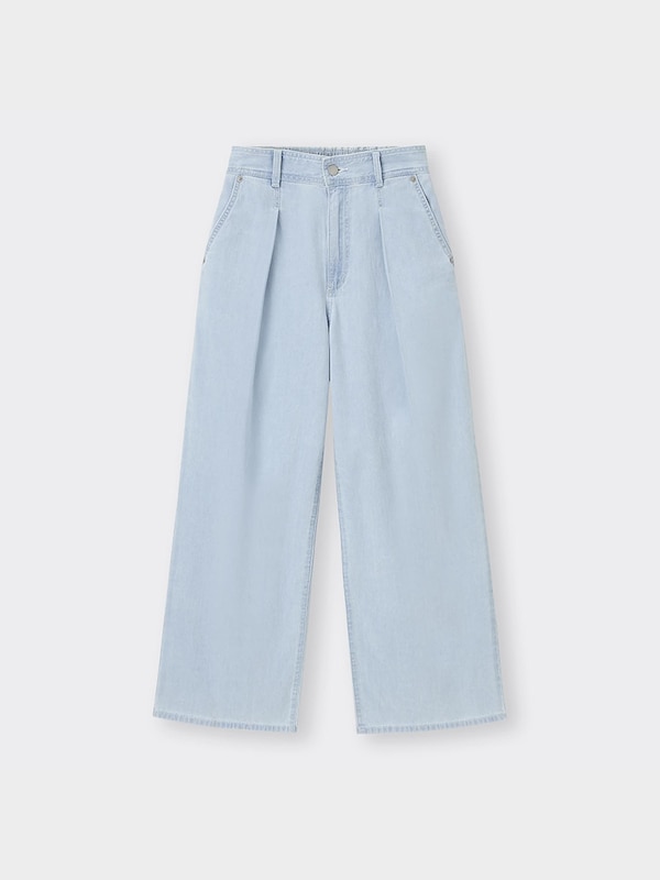 ライトデニムワイドパンツ+OS(米国仕様)