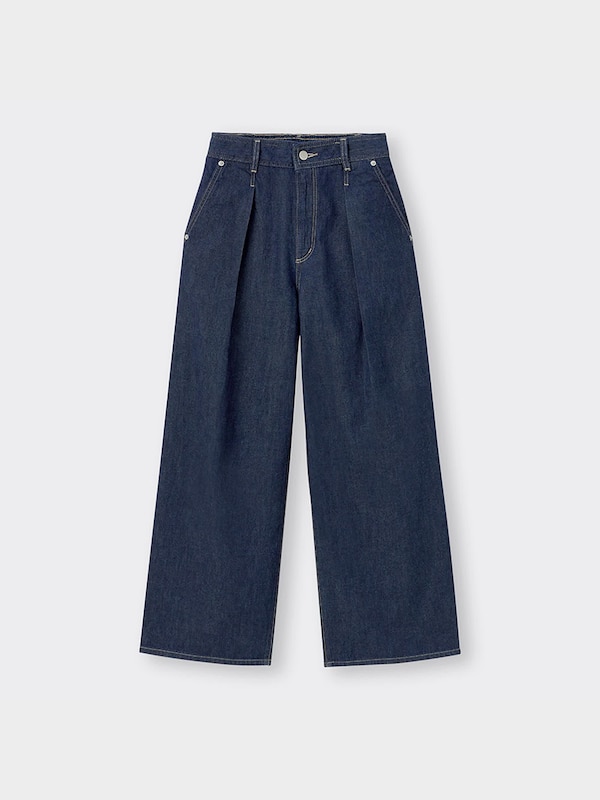 ライトデニムワイドパンツ+OS(米国仕様)