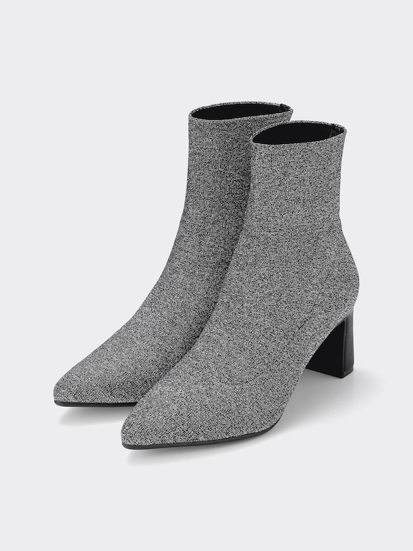 ポインテッドニットブーツ