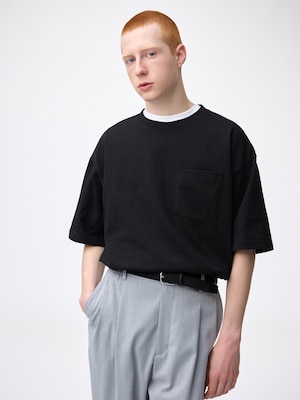 ボクシーT(5分袖)(オーバーサイズ)
