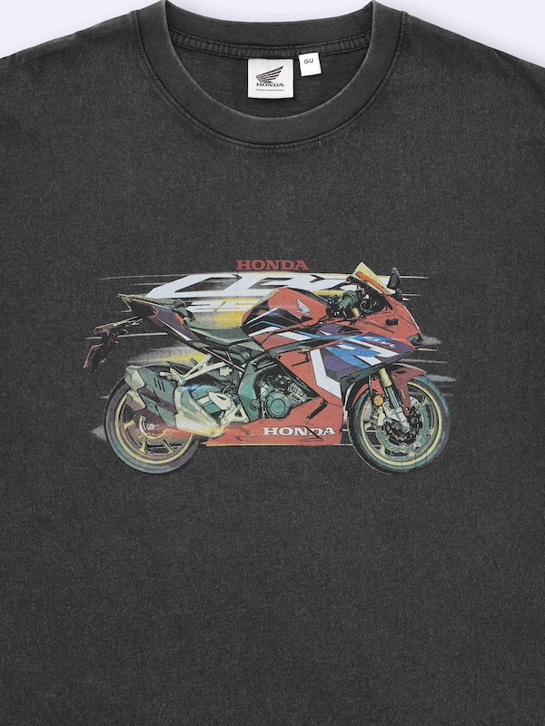 ウォッシュドグラフィックT Honda