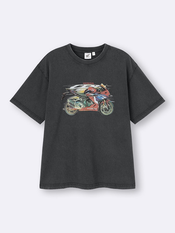 ウォッシュドグラフィックT Honda