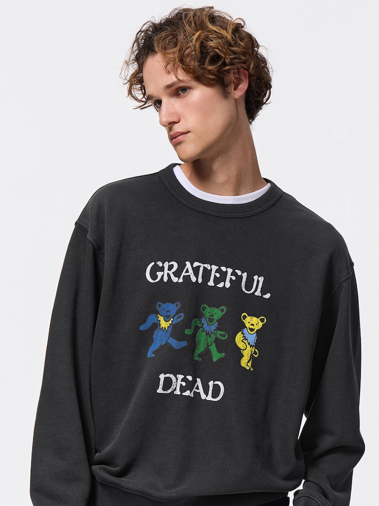 GU公式 | ウォッシュドスウェットプルオーバー Grateful Dead 