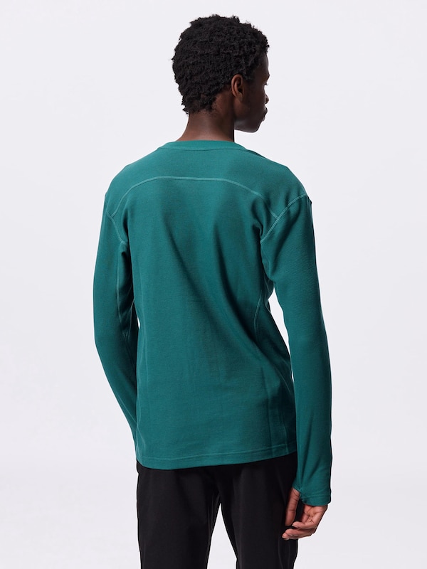 ワッフルスリムフィットT(長袖)GA+E