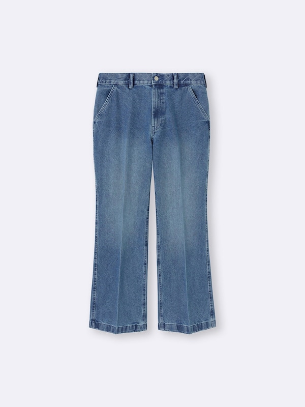 GU公式 | フレアジーンズ(丈標準73.5～77.5cm) 