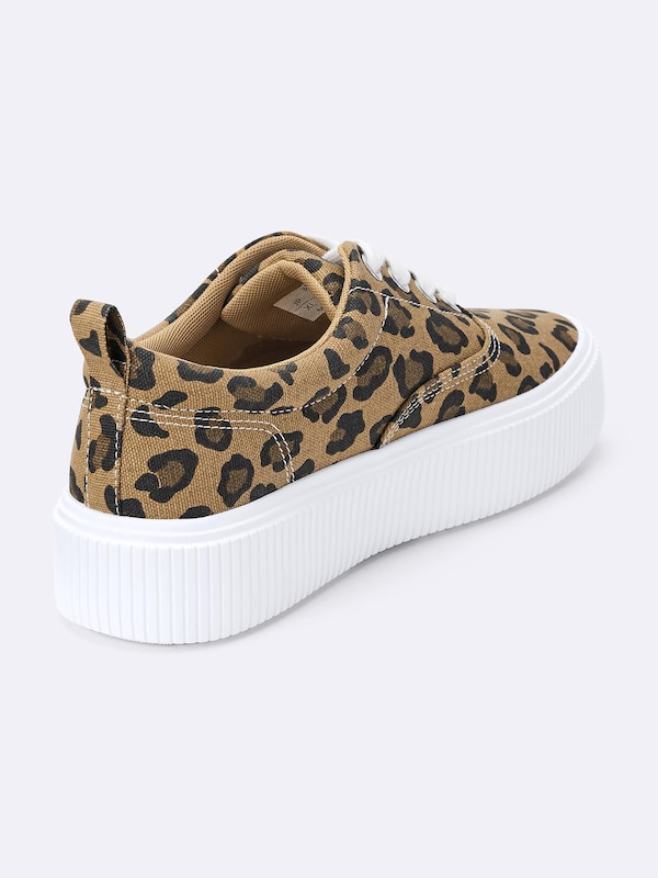 ボリュームソールキャンバススニーカー+E