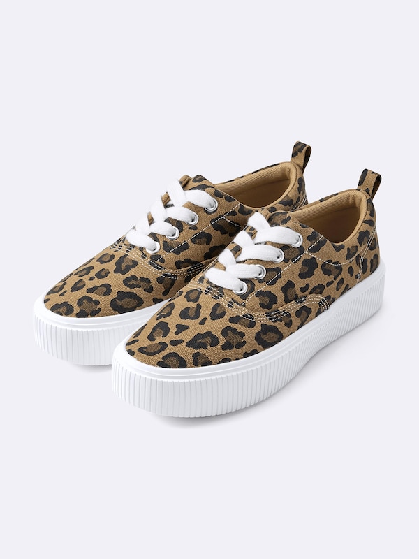 ボリュームソールキャンバススニーカー+E