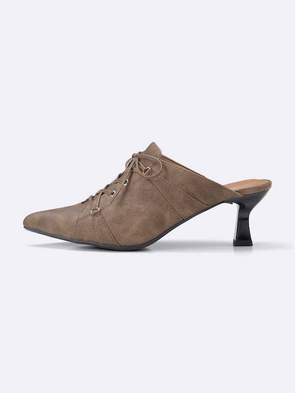 レースアップミュール+E