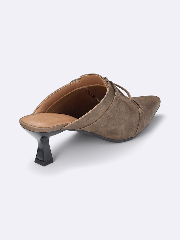 レースアップミュール+E