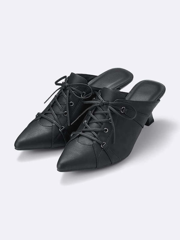 レースアップミュール+E