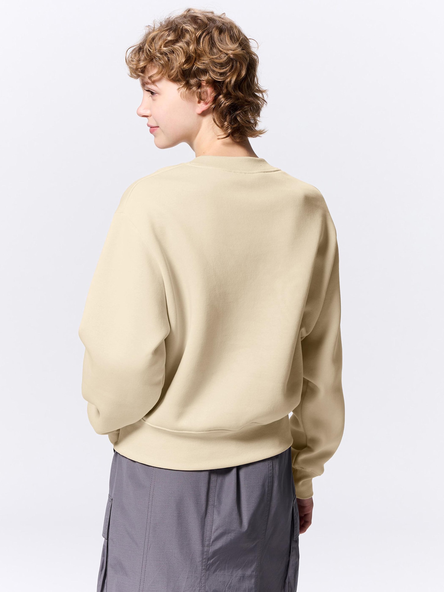 デザインネックスウェットプルオーバー Goodwear (グッドウェア) USAコットン 無地 クルーネック