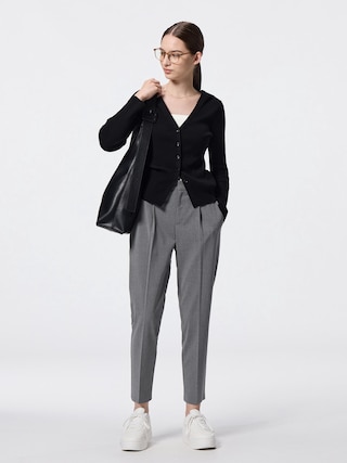 ウォッシャブルテーパードパンツZ(丈標準65.0~69.0cm) 【レディース】 【パンツ】【GU公式/ジーユー】 【GRAY】 ウォッシャブルテーパードパンツZ(丈標準65.0~69.0cm) 【レディース】 【パンツ】【GU公式/ジーユー】 【GRAY】