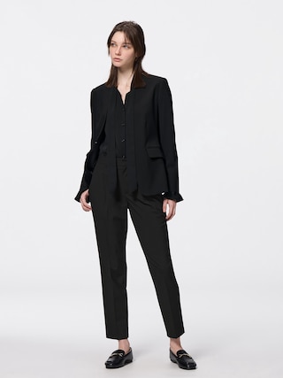 ウォッシャブルテーパードパンツZ(丈標準65.0~69.0cm) 【レディース】 【パンツ】【GU公式/ジーユー】 【BLACK】 ウォッシャブルテーパードパンツZ(丈標準65.0~69.0cm) 【レディース】 【パンツ】【GU公式/ジーユー】 【BLACK】