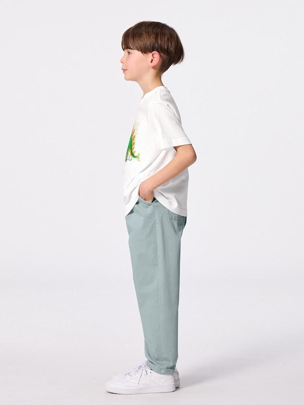 KIDS(男女兼用)のびのびワイドテーパードパンツ