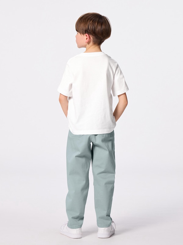 KIDS(男女兼用)のびのびワイドテーパードパンツ