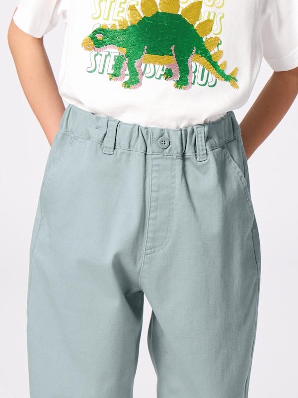 KIDS(男女兼用)のびのびワイドテーパードパンツ