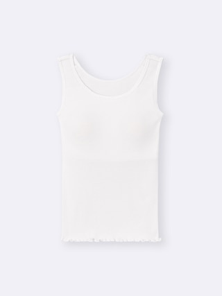 GIRLSブラフィールプチリブタンクトップ 【KIDS・TEEN】 【キッズ インナー・下着】【GU公式/ジーユー】 【OFF WHITE】 GIRLSブラフィールプチリブタンクトップ 【KIDS・TEEN】 【キッズ インナー・下着】【GU公式/ジーユー】 【OFF WHITE】