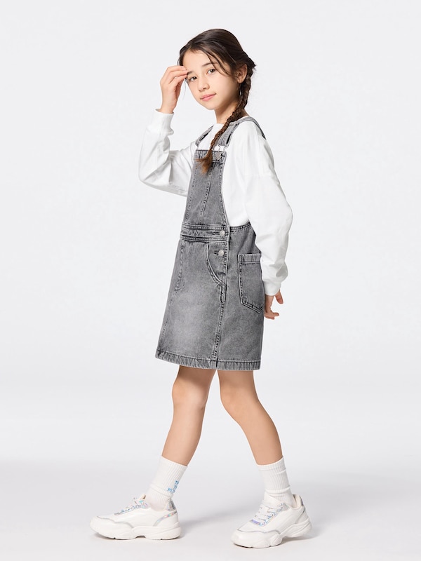 GIRLSデニムジャンパースカート