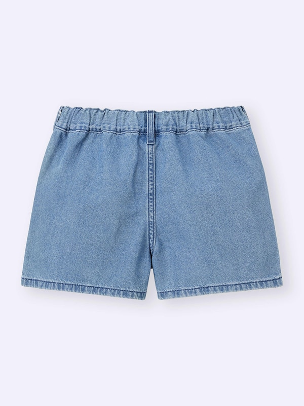 GIRLSデニムエンブロイダリーショーツ+E