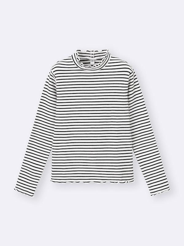 GIRLSフリルハイネックT(長袖)