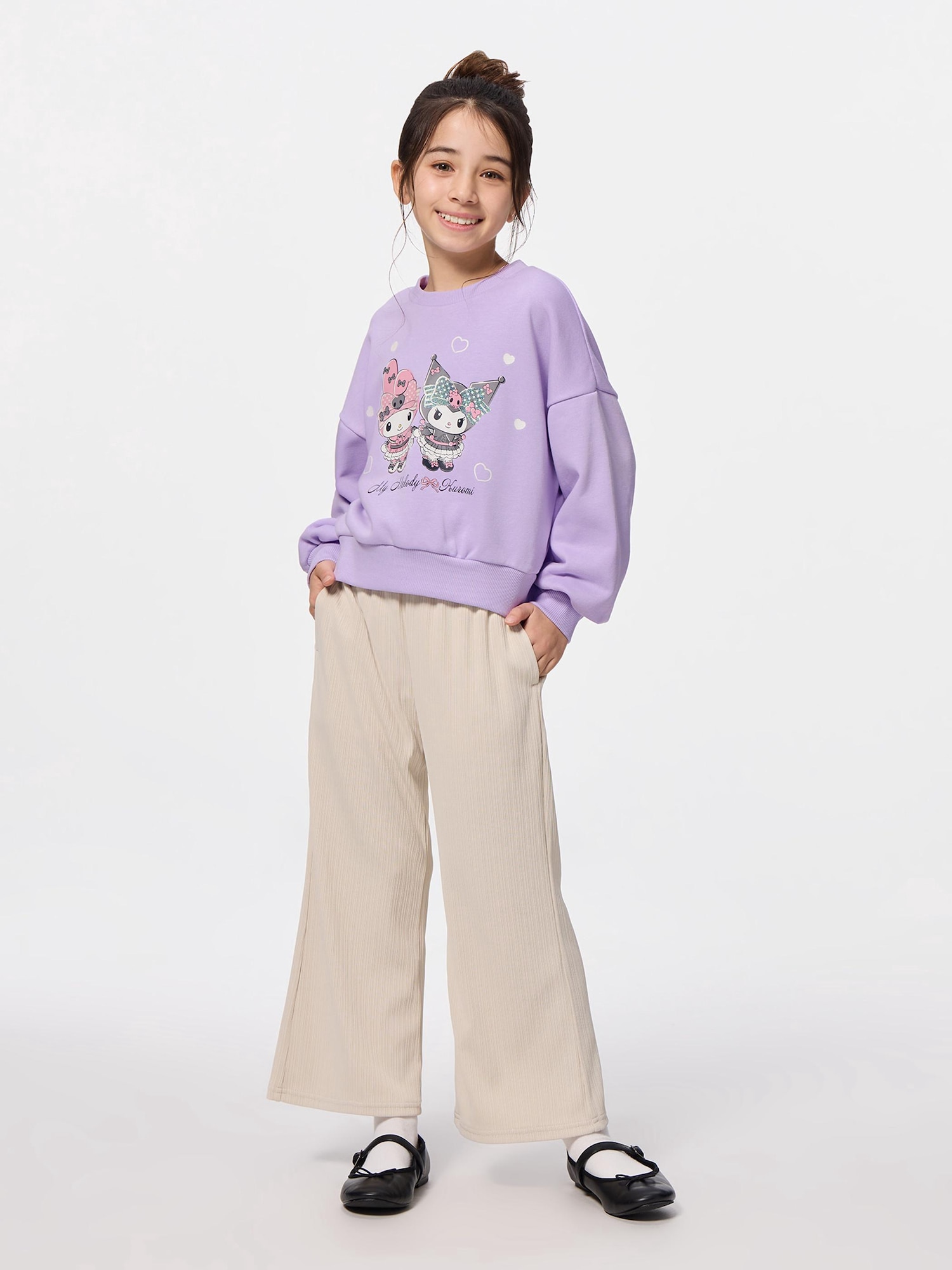 GU公式 | GIRLSグラフィックスウェットシャツ1 Sanrio characters