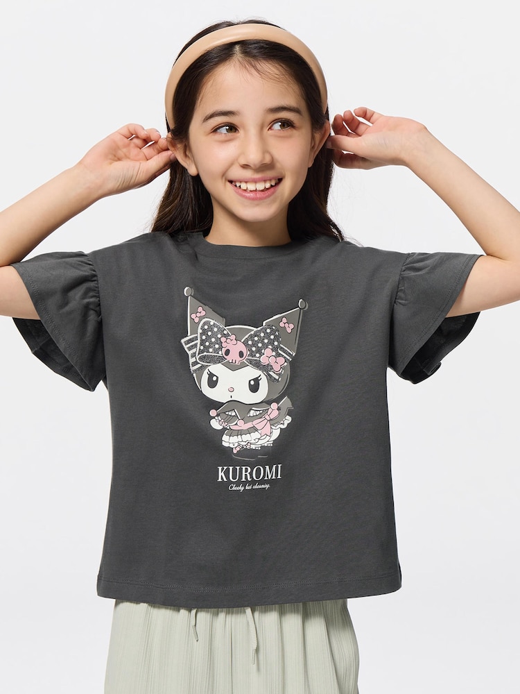 GU公式 | GIRLSグラフィックT Sanrio characters 