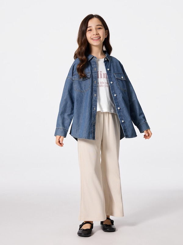 GIRLSライトデニムシャツ(長袖)