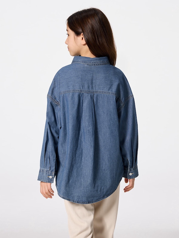 GIRLSライトデニムシャツ(長袖)