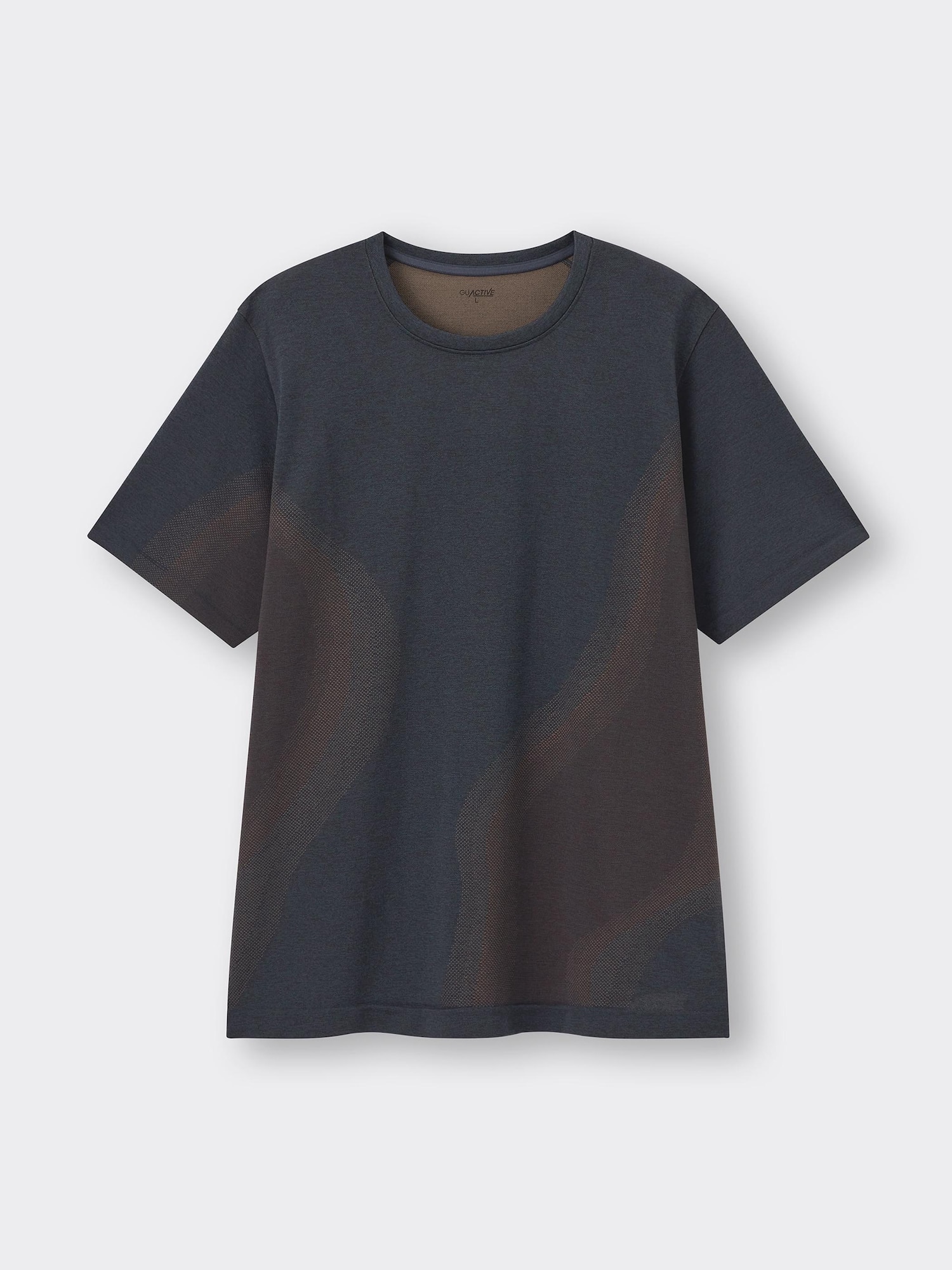 aeae ドット柄クルーネックTシャツ GU公式 | サイドシームレスクルーネックT(柄)GA+E