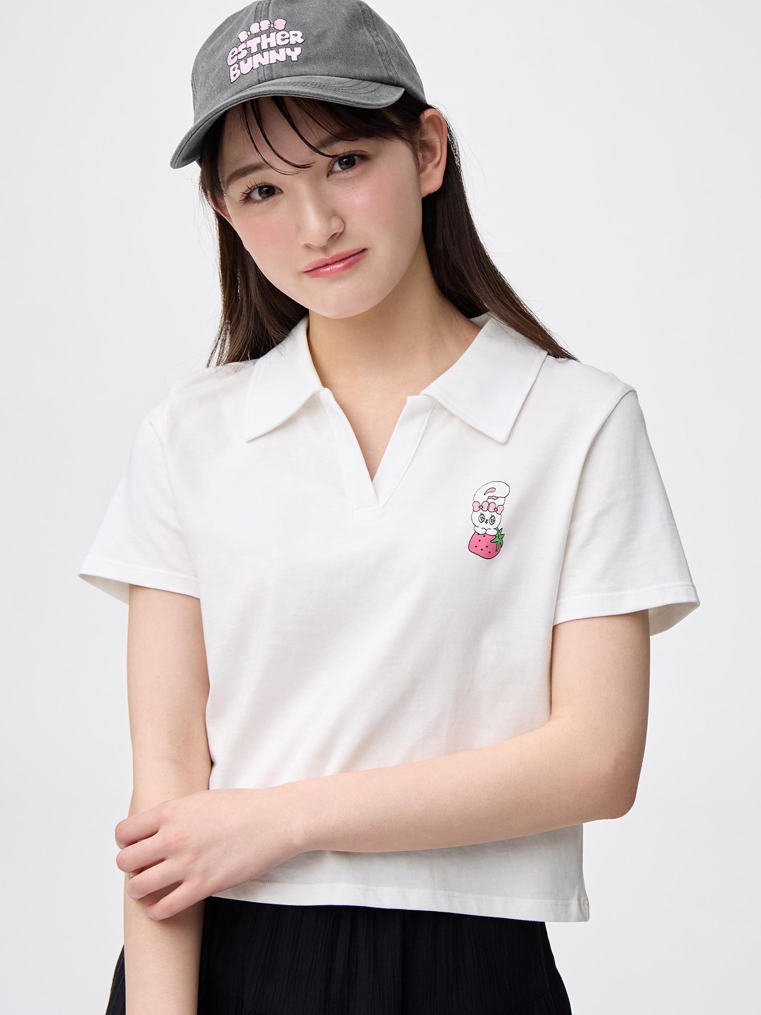 MORNING GLORYhommegirls クロップドポロシャツ JEMORGAN/ジェーイーモーガン】クロップド丈ポロシャツ