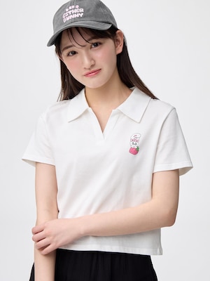 GIRLSクロップドポロシャツ エスターバニー JR