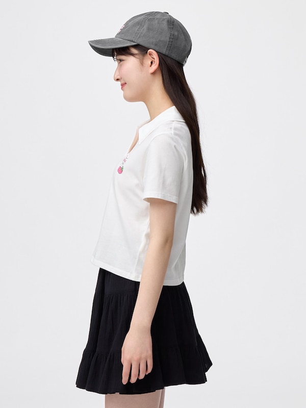 GIRLSクロップドポロシャツ エスターバニー JR