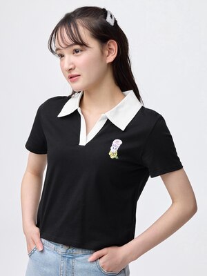 GIRLSクロップドポロシャツ エスターバニー JR