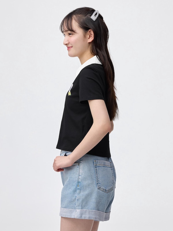GIRLSクロップドポロシャツ エスターバニー JR