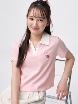 GIRLSクロップドポロシャツ エスターバニー JR
