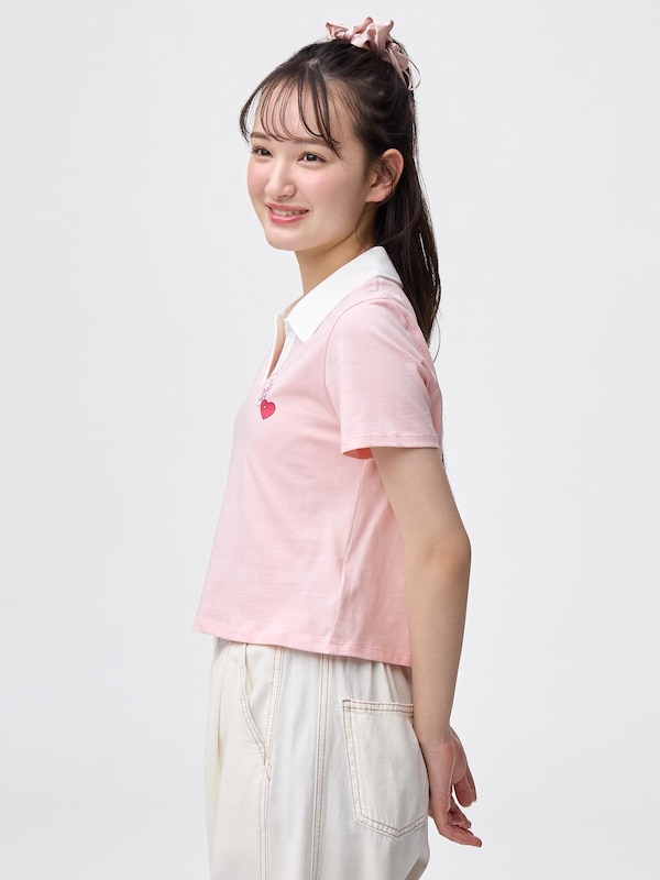 GIRLSクロップドポロシャツ エスターバニー JR