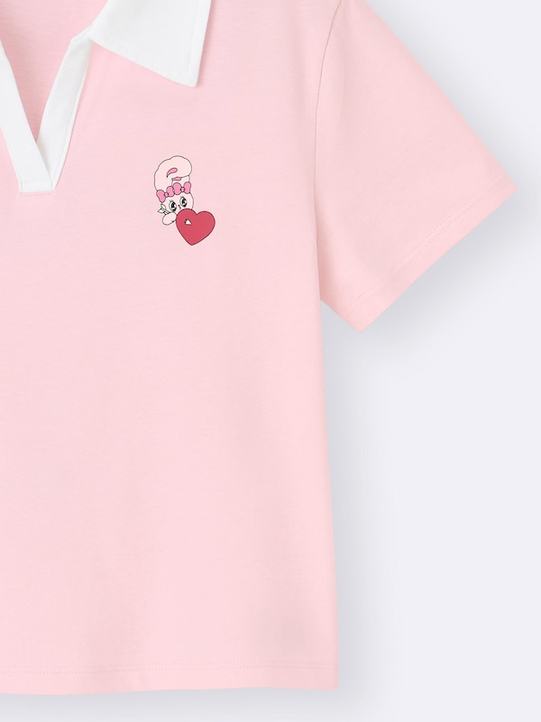 GIRLSクロップドポロシャツ エスターバニー JR