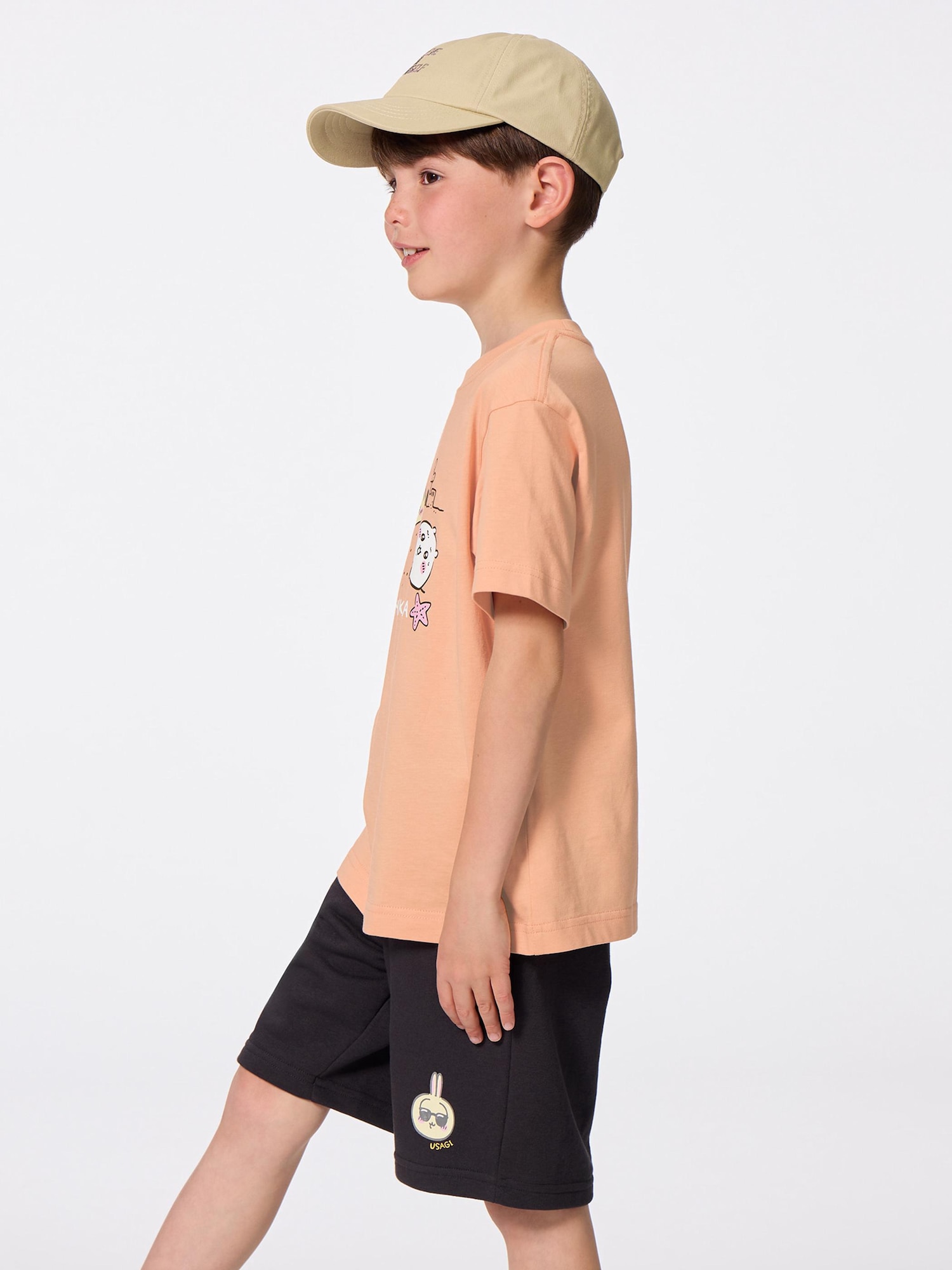 ちいかわ 4点セット 110cm Tシャツ2枚 ハーフパンツ2枚　GU GU公式 | KIDS(男女兼用) グラフィックT CHIIKAWA