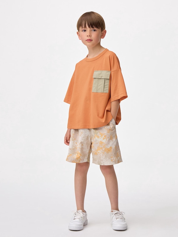 KIDS(男女兼 用)ドライポケットボクシーT(5分袖)