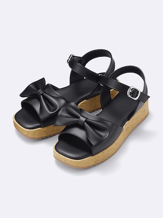 GIRLSリボンサンダル+E 【KIDS・TEEN】 【キッズ グッズ】【GU公式/ジーユー】 【BLACK】 GIRLSリボンサンダル+E 【KIDS・TEEN】 【キッズ グッズ】【GU公式/ジーユー】 【BLACK】